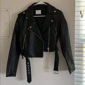 Bershka leather jacket never worn